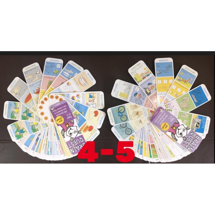 BỘ THẺ HỎI ĐÁP- BRAIN QUEST 4->5 TUỔI