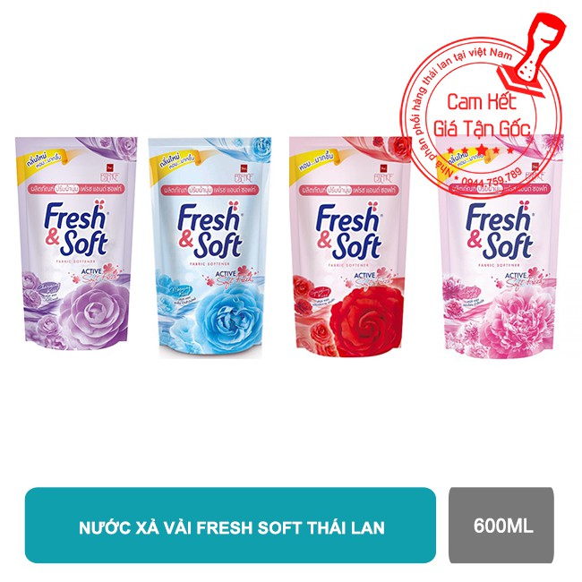 [Trợ Giá]Nước xả Vải Fresh Soft Thái Lan 600ml