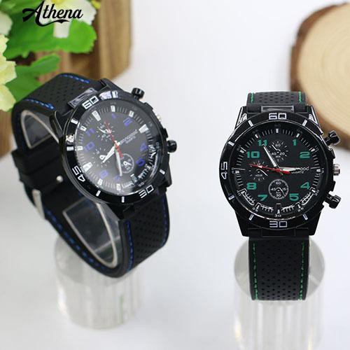 Đồng hồ đeo tay nam , mặt hình phi công , dây silicone , phong cách thể thao | BigBuy360 - bigbuy360.vn