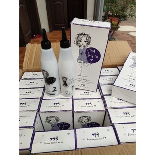 Thuốc uốn lạnh mùi thơm nhanh xoăn và mền tóc cặp 300mlx2