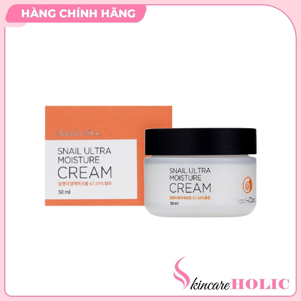 Kem Dưỡng Ẩm Chống Lão Hoá Ốc Sên_GoodnDoc Snail Ultra Moisture Cream (Hộp 50ml)