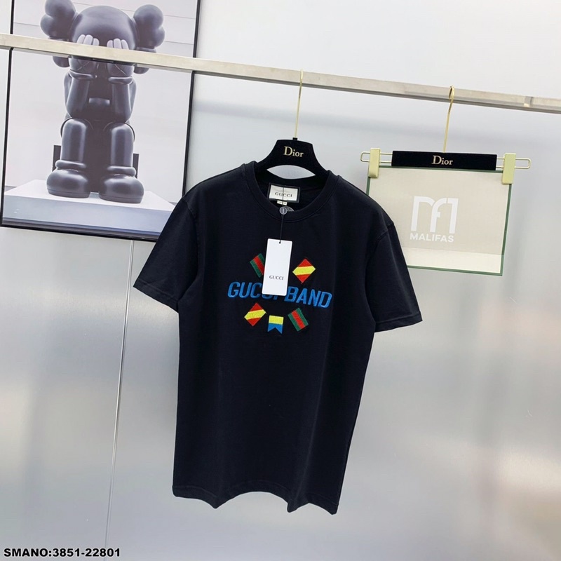 Áo Phông Nam Nữ GC Chữ Thêu Siêu Net - Áo Thun unisex GC 2 màu Siêu Hot