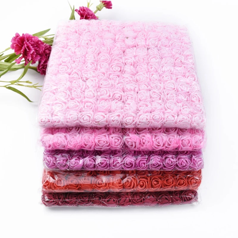 36 Bông Hoa Hồng Xốp 2cm Tự Trang Trí Tiệc Cưới / Lễ Hội
