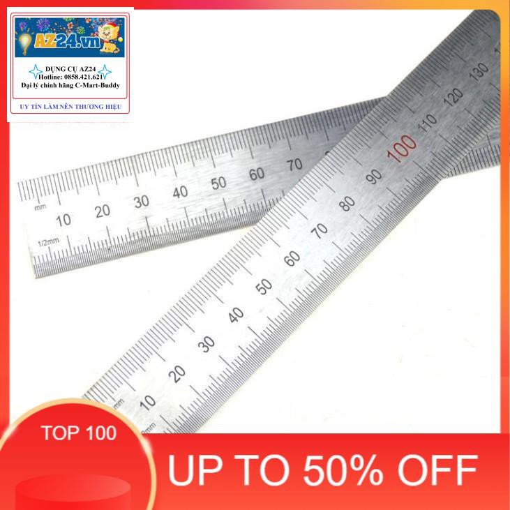 Thước lá C-MART D0019-150 150mm RẺ HƠN HOÀN TIỀN 300mm 500mm