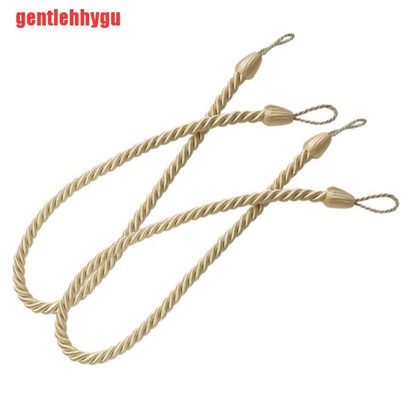 [gentlehhygu]2pcs Curtain Tiebacks Window Drapery Ropes Holdbacks Home Curtain Holder