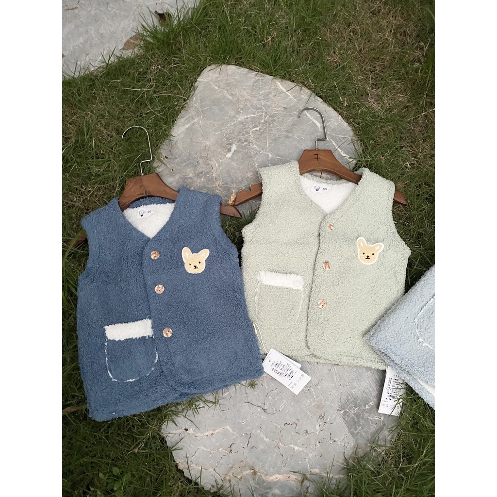 Áo Ghile Lông Cừu Cho Bé 1-5tuổi, Áo Khoác Bên Ngoài size 90-140