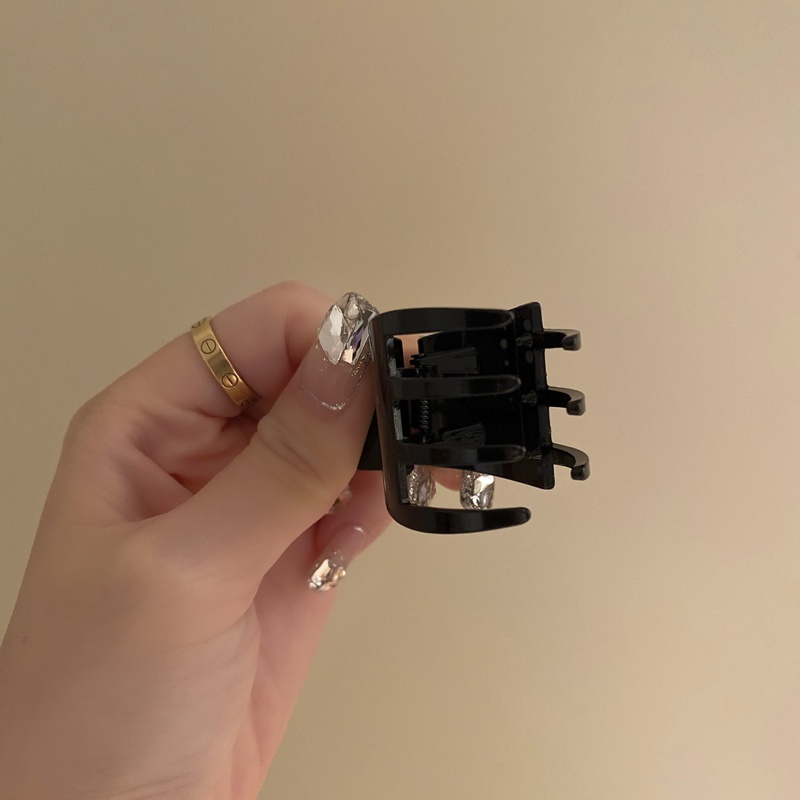 Kẹp Tóc Đuôi Ngựa Bằng Kim Loại Màu Trơn Đơn Giản Phong Cách Đường Phố Mùa Hè Dành Cho Bạn Nữ