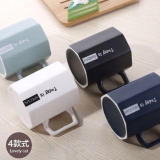 CỐC SỨ LỤC GIÁC CAO CẤP TẶNG THÌA SỨ