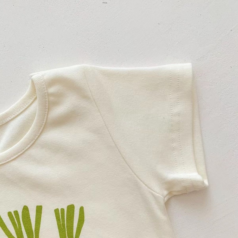 Bộ Áo Liền Quần Tay Ngắn + Mũ Tai Thỏ + Cà Rốt Dễ Thương Thời Trang Mùa Hè Hàn Quốc 2022 Cho Bé Sơ Sinh 0-2 Tuổi