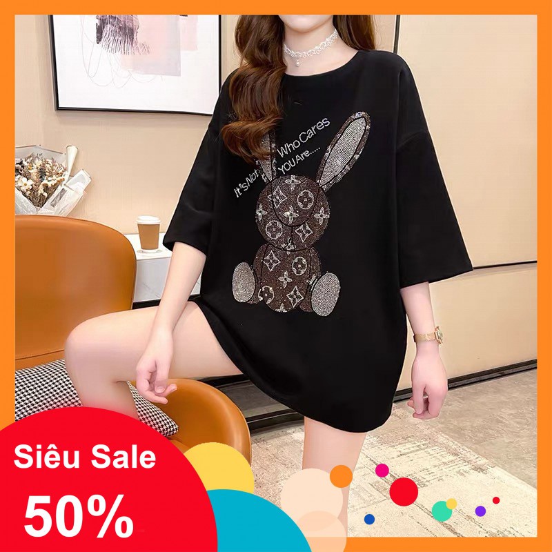 {SẴN}áo phông form giấu quần tay lỡ, áo phông freesize hàng quảng châu, áo phông đính đá hàng quảng châu