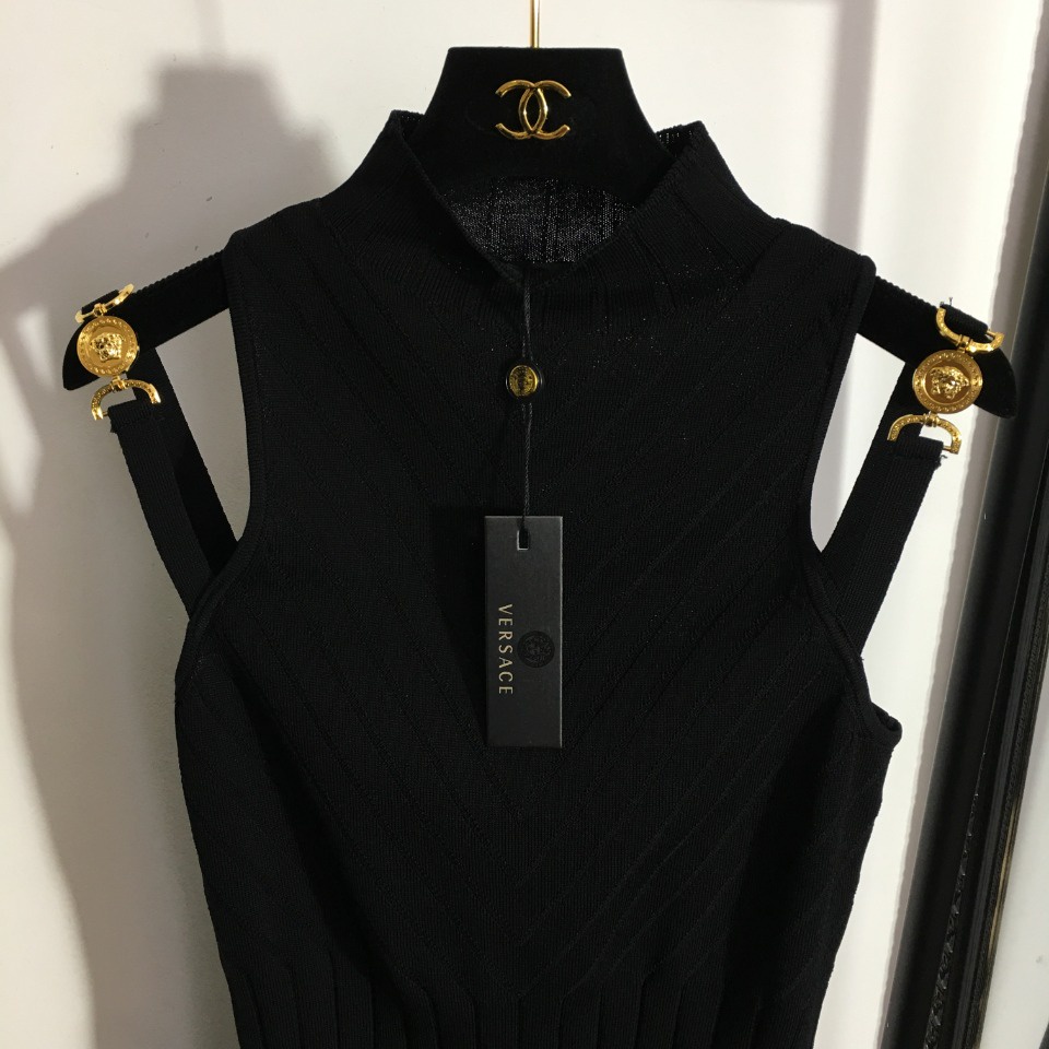Váy body nữ thời trang cao cấp Versace thiết kế bó sát, phong cách quyến rũ