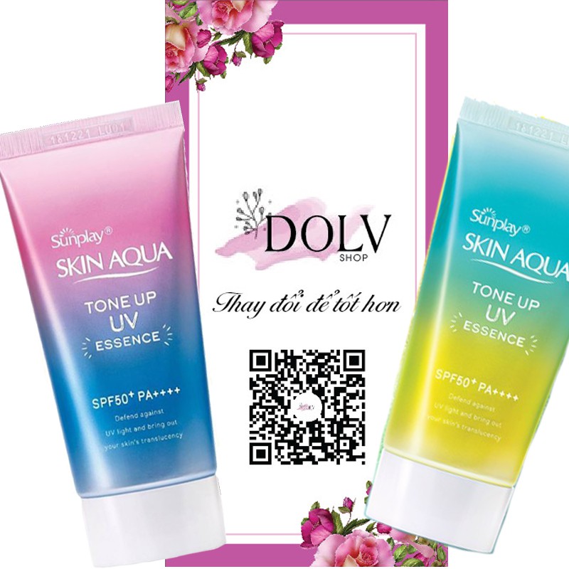 Kem chống nắng Skin Aqua Tone Up UV Essence SPF 50 Nhật Bản
