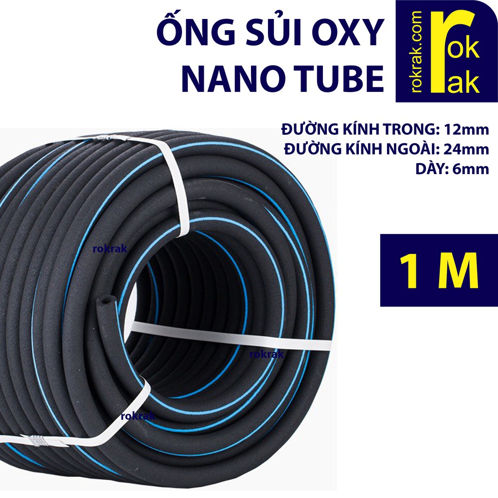 Ống sủi khí oxy Nano Tube  tạo bọt mịn bền rẻ cho đảo kaldnes nuôi cá