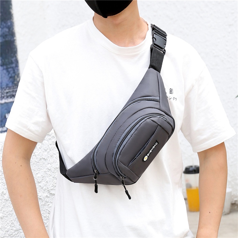 Túi đựng tiền xu ba ngăn sức chứa lớn đa năng dành cho nam và nữ