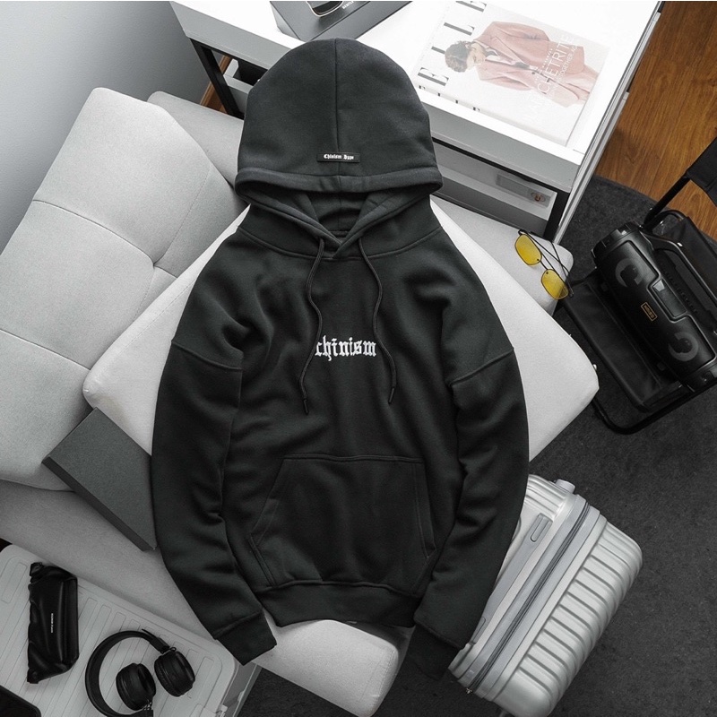 Áo nỉ hoodie unisex nam nữ AN05 chất nỉ lót bông mũ 2 lớp form rộng