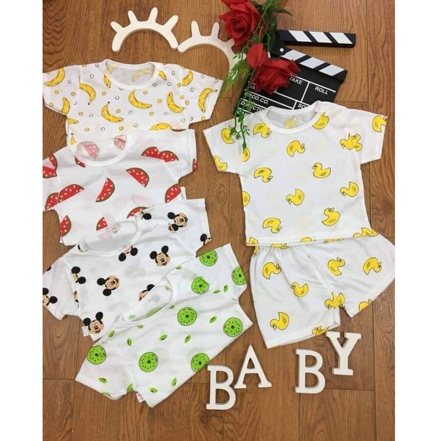 Combo 5 bộ cộc tay Cater cho bé sơ sinh