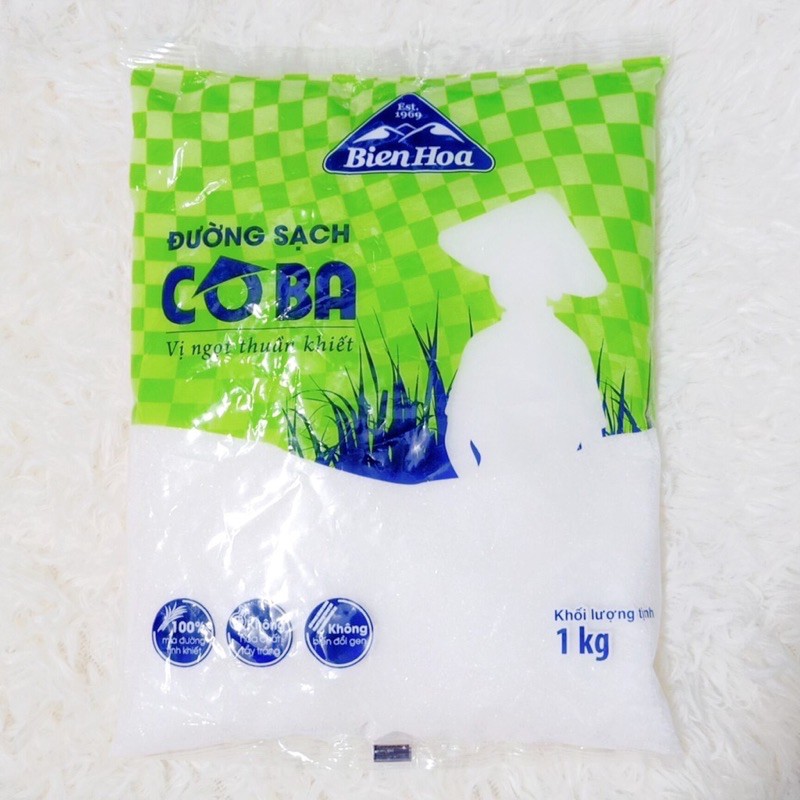 Đường sạch cô ba biên hòa gói 1kg - ảnh sản phẩm 1