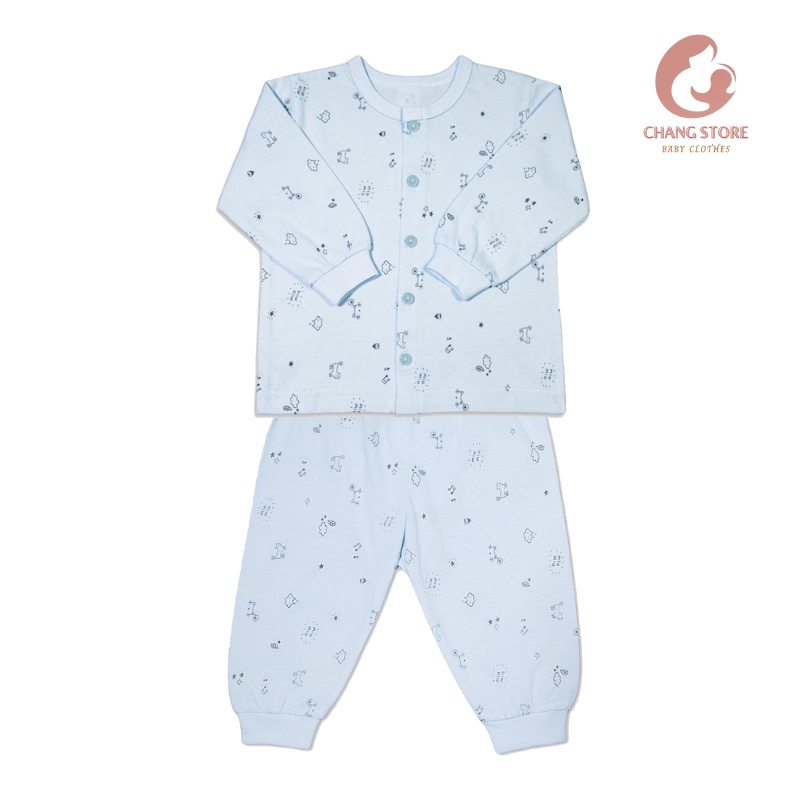 Bộ Tay Dài Cotton Sơ Sinh Miomio 100% Cotton - CHÍNH HÃNG