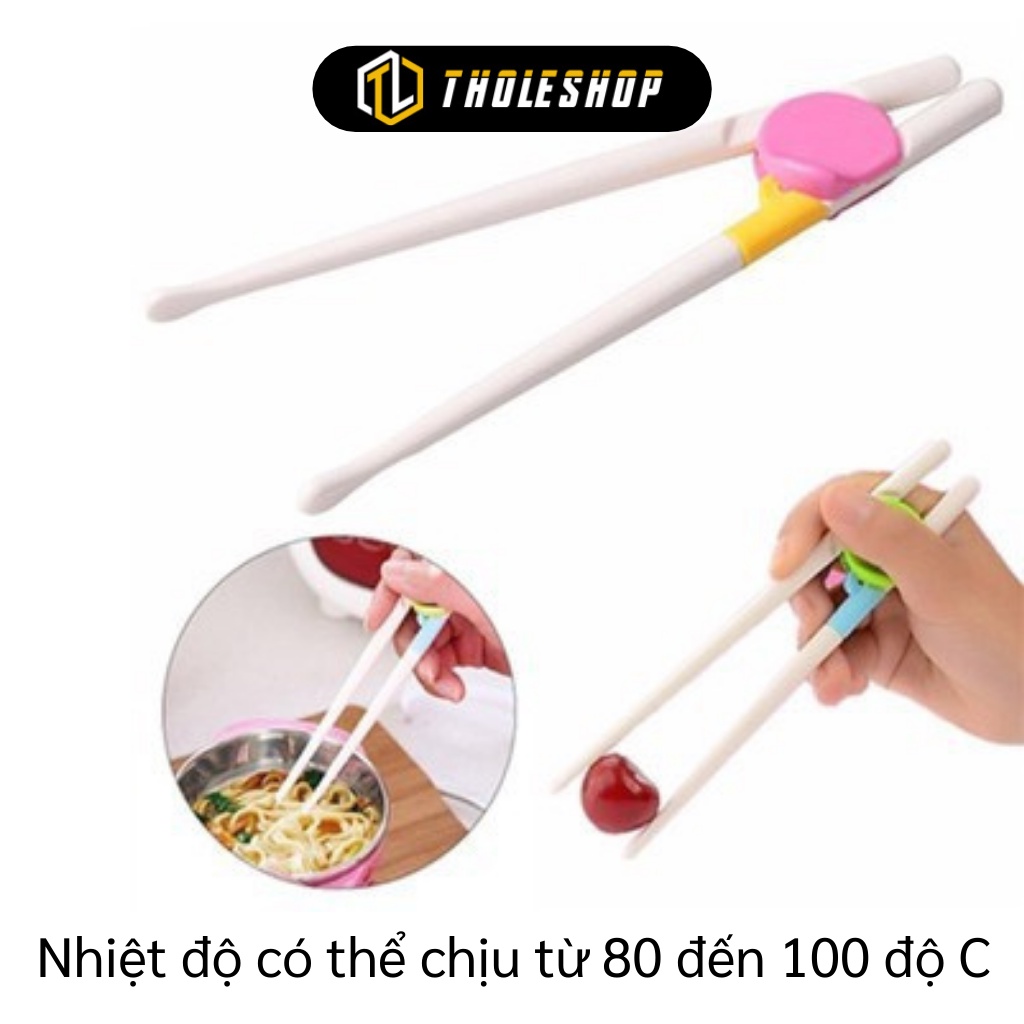 Đũa Tập Ăn - Đũa Tập Gắp Xỏ Ngón Chịu Nhiệt Độ 80-100 Độ Hàng Nhật Cao Cấp 4971