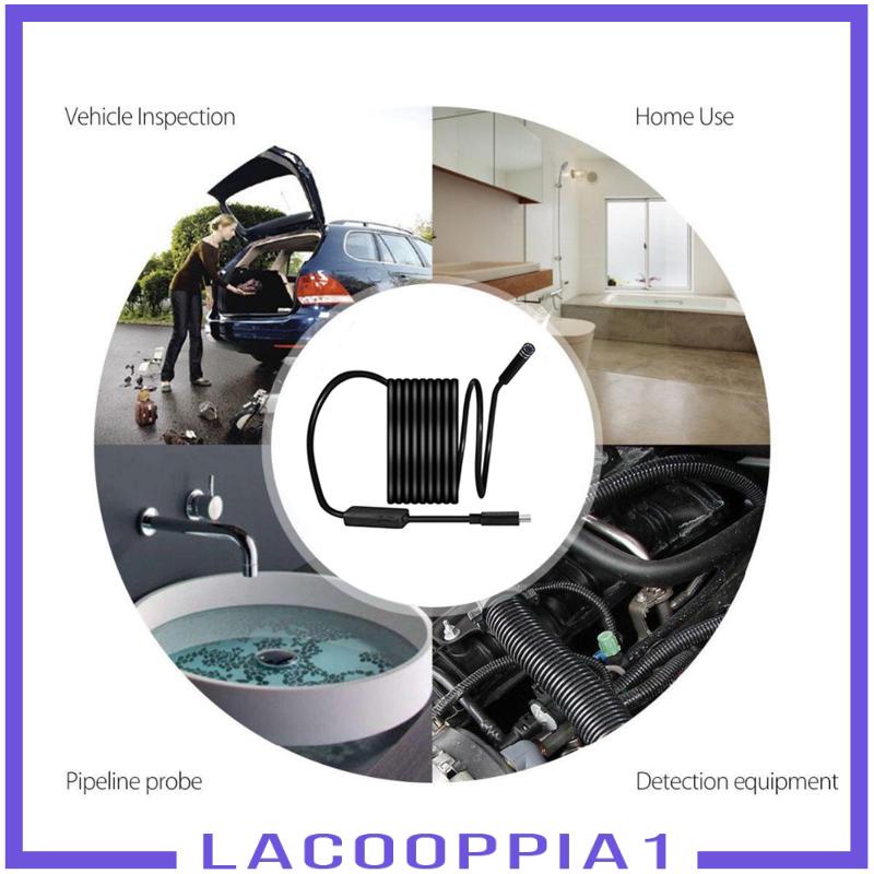 Camera Nội Soi 8mm Lacooppia1 Chống Thấm Nước Cho Điện Thoại Thông Minh / Máy Tính