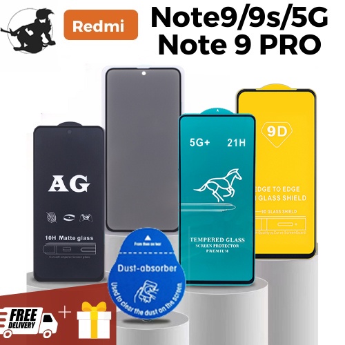 Kính cường lực Xiaomi Redmi Note 9/9s/9 Pro Full màn hình màn trong suốt chống xước độ bền cao tặng bộ dán