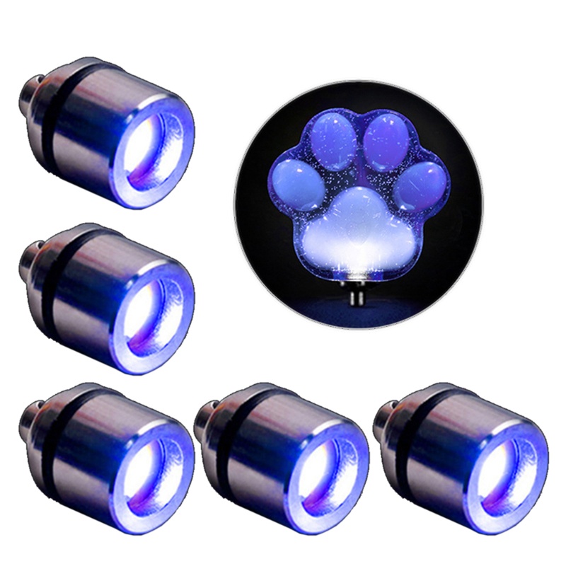 Khuôn silicone đổ resin epoxy 4 ngăn hình trái tim bàn chân mèo làm móc khóa gương mặt trang sức DIY