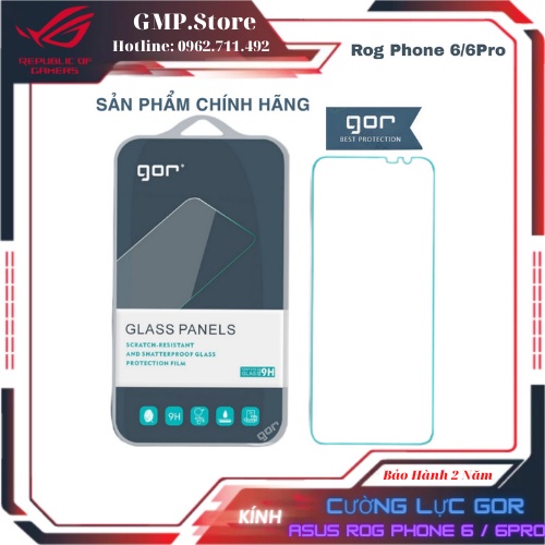 Kính cường lực gor asus rog phone 6 / 6 pro / 6d / 6d ultimate kính trong suốt