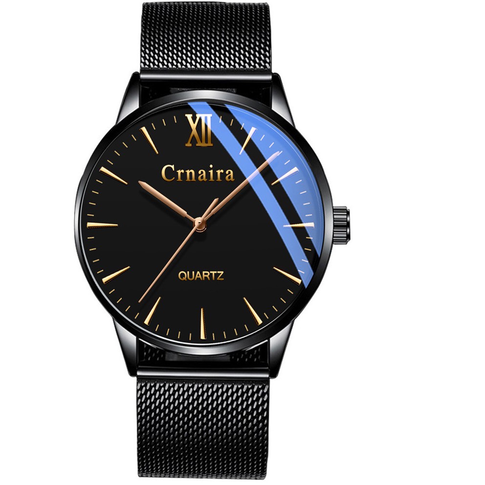 Đồng Hồ Nam Crnaira CR003079 Máy Nhật Siêu Mỏng Dây Thép Không Gỉ Cao Cấp Mặt Kính Tráng Sapphire Chống Trầy Tốt