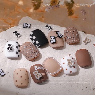 Charm gấu nhỏ trang trí móng bán lẻ 1 con