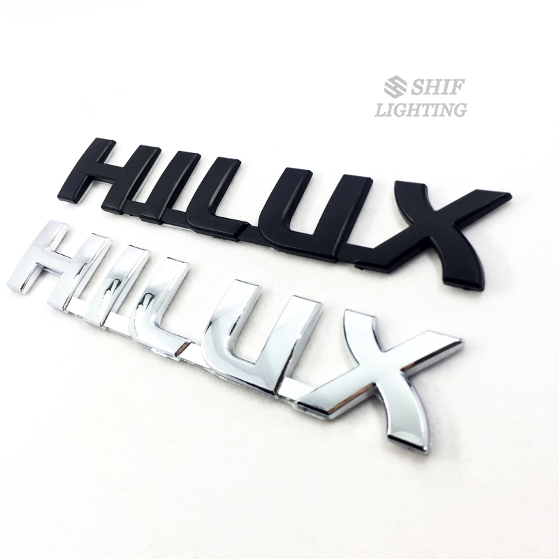 Logo trang trí xe hơi chữ HILUX dành cho xe Toyota