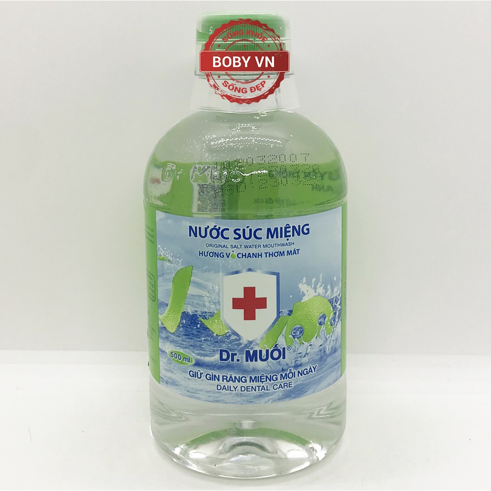 Nước súc miệng Dr. Muối chai 500ml