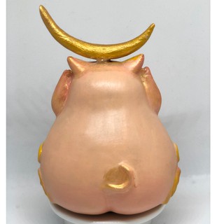 Tượng Gốm Thủ Công - Vẽ tay "Pig Moon" - Heo nhỏ nhặt Ánh Trăng Tri Thức -Tượng may mắn - Quà tặng