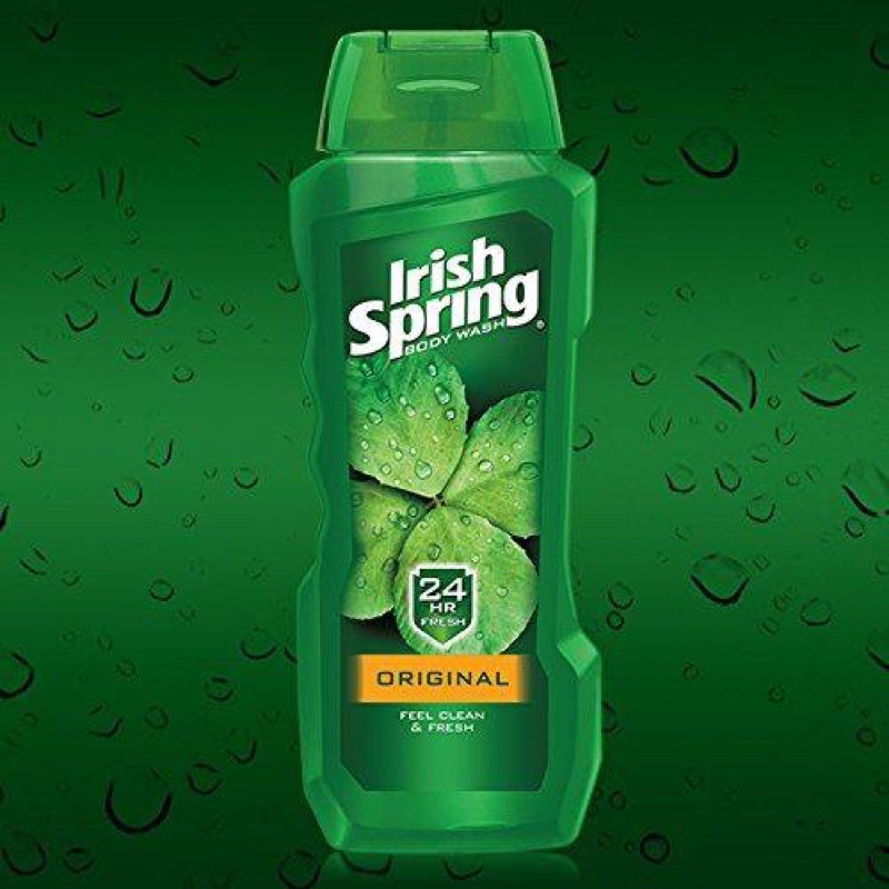 Sữa tắm và rửa mặt cho Nam Irish Spring 532ml Mỹ