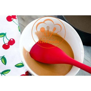 Bộ 5 chổi phới spatula đỏ silicon