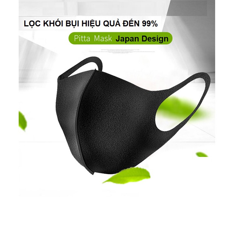 Set 3 Khẩu trang Pita Mask lọc bụi xuất Nhật và khẩu trang vải 2 lớp Cotton 4 chiều ngăn bụi, khuẩn | BigBuy360 - bigbuy360.vn