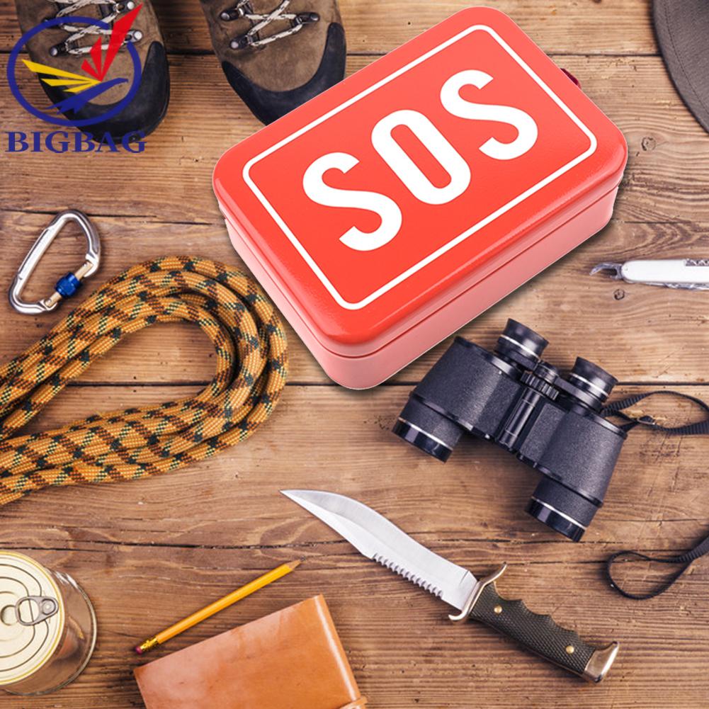 Bộ Hộp Sắt Sinh Tồn SOS Khẩn Cấp Cho Hoạt Động Ngoài Trời