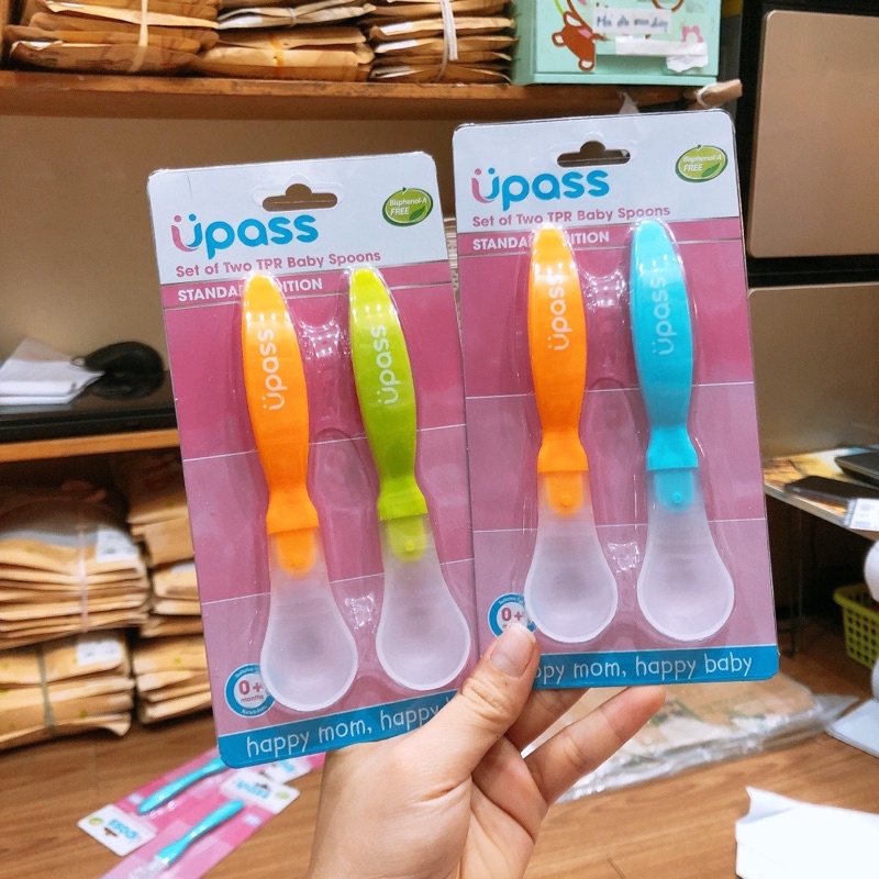 Set 2 thìa ăn ăn dặm Upass Beehouse