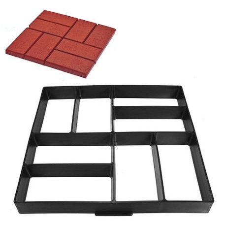 Khuôn Đúc Mẫu Bê Tông  Tạo Lối Đi Trang Trí Sân Vườn Model E Size 40*40