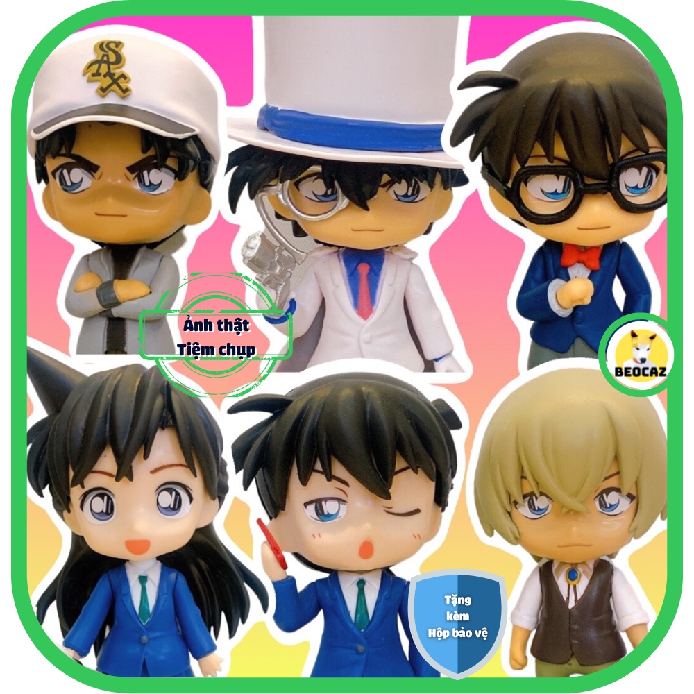 Mô hình Conan Shinichi Kid Ran Thám Tử Lừng Danh Hattori Furuya Rei tổng hợp mẫu dễ thương tiệm Beocaz