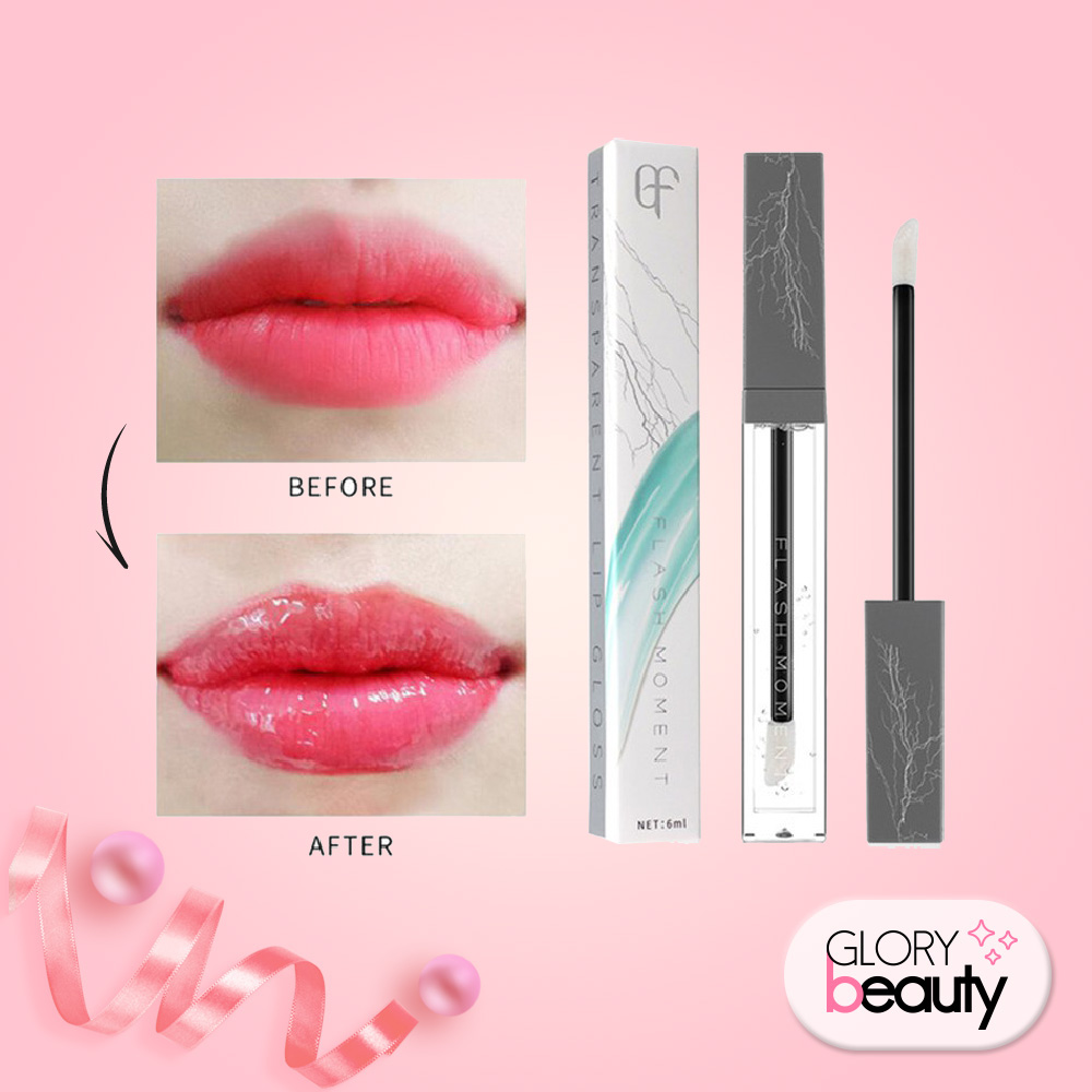 (Hàng Mới Về) Son Bóng Dạng Lỏng Dưỡng Ẩm Chống Thấm Nước Flash Moment