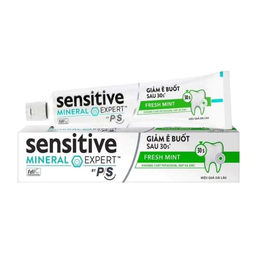 Kem Đánh Răng P/S Sensitive Mineral Expert Bạc Hà Thơm Mát 100g