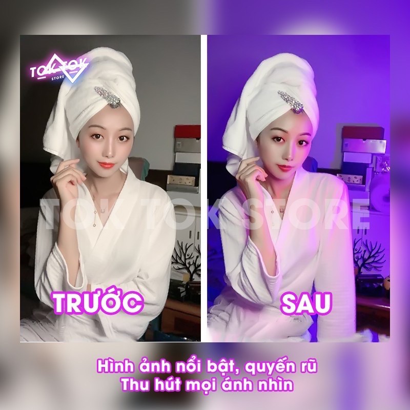 ⚡Đèn Led TikTok, 1m2 siêu đẹp! có phích cắm.  🔴 🟡 ⚪️ 🟢 🔵 🟣 🟤