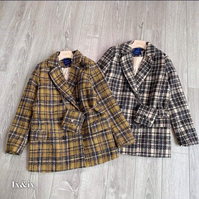 Áo khoác dạ kèm túi