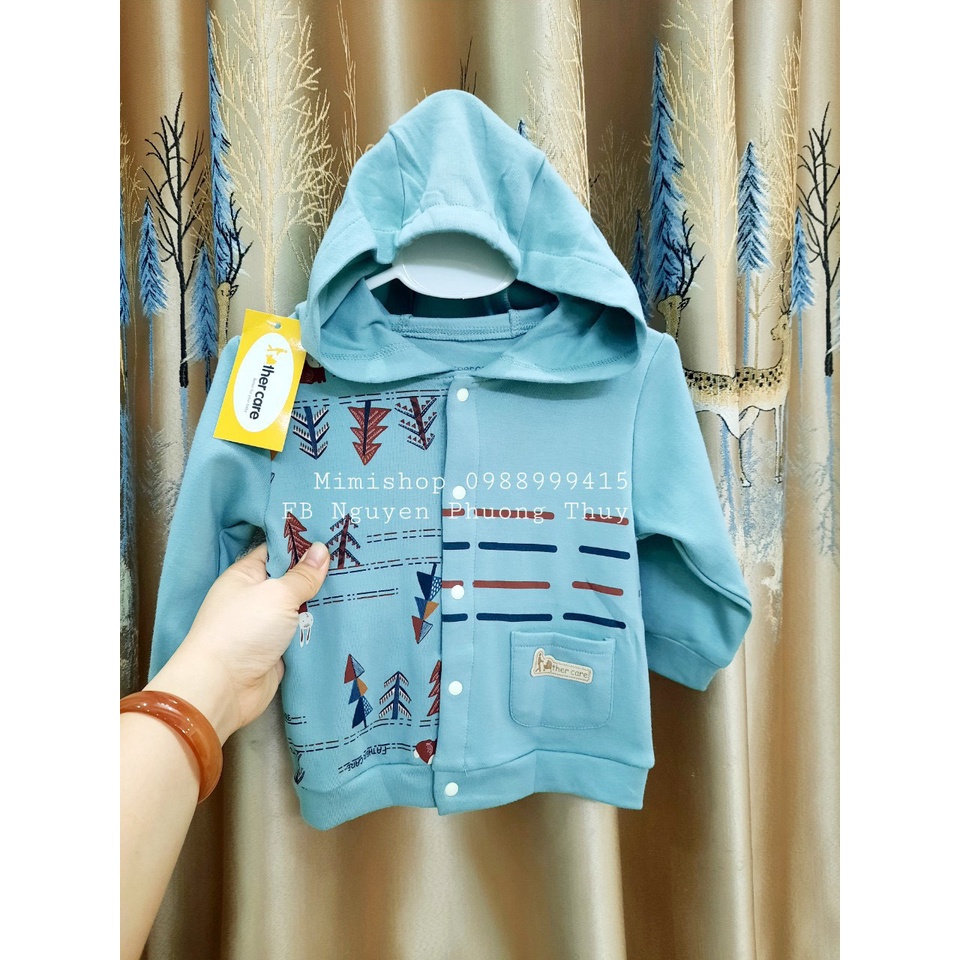 Áo khoác nỉ họa tiết dễ thương Father Care cho bé