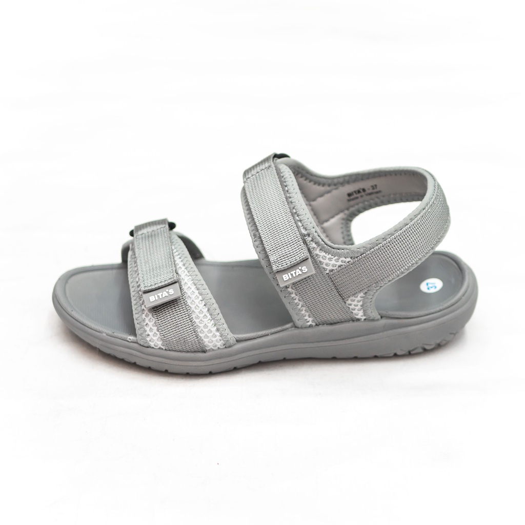 GIÀY SANDAL QUAI HẬU NỮ BITA'S THỜI TRANG SIÊU NHẸ &amp; ÊM SYN.253 (ĐEN + KEM + XÁM) - BITAS