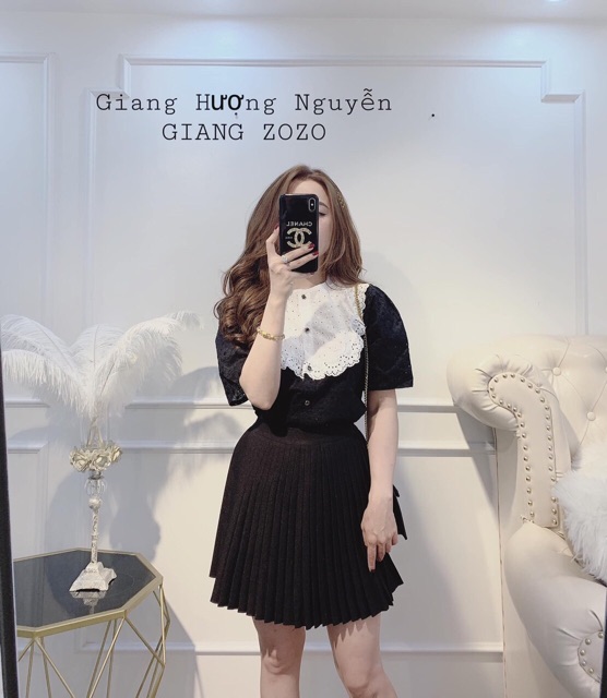 Chân váy xoè, Chân váy xếp ly nhỏ 3 dáng, cạp chun co giãn - NhiNhiShop