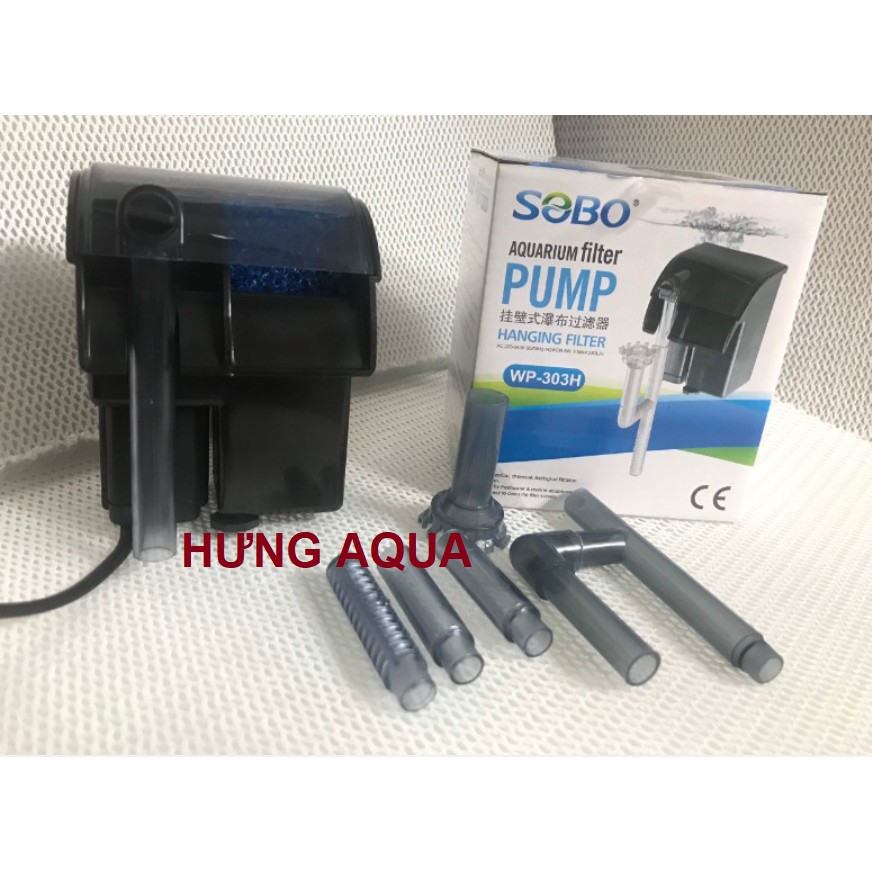 Lọc thác bể cá - lọc thác bể cá mini - lọc treo mini SOBO/VIPSUN WP 303H 5W, 606H 8W, 607H 12W (hàng cty)