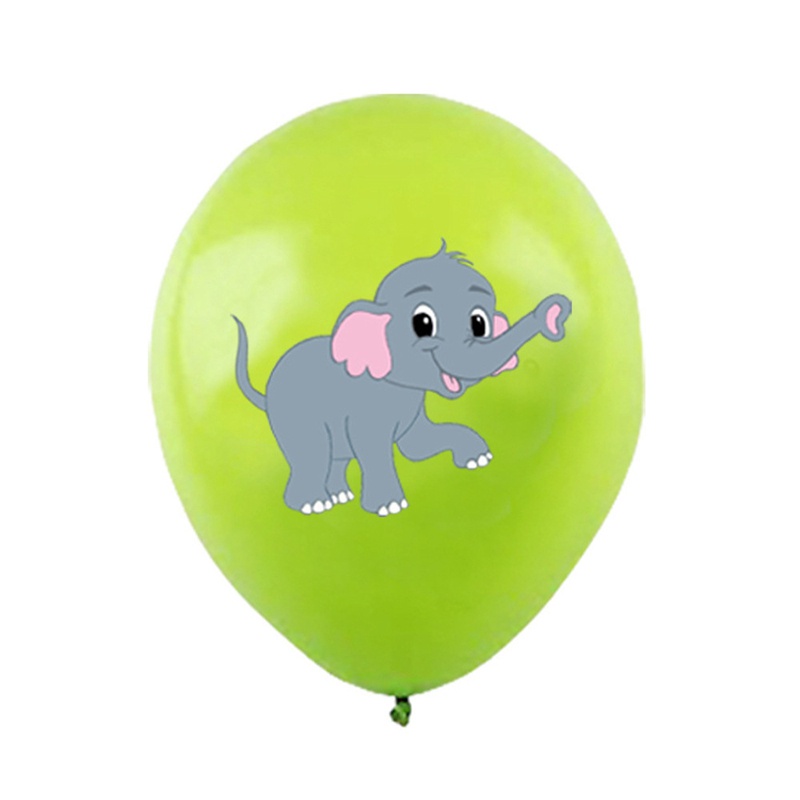 Set 10 Bong Bóng Latex Họa Tiết Hoạt Hình Động Vật Trang Trí Tiệc Sinh Nhật