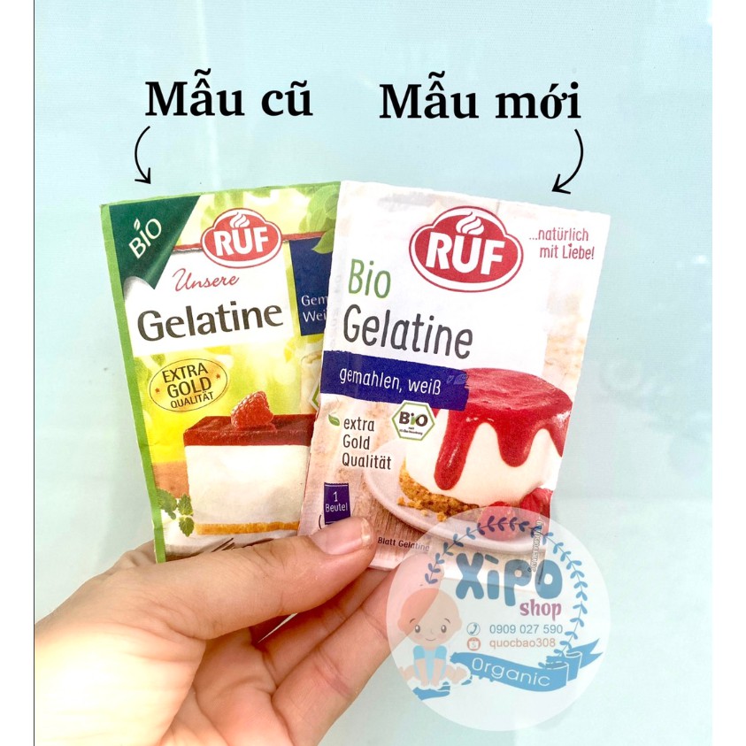 Bột Gelatine Hữu Cơ Ruf 9g