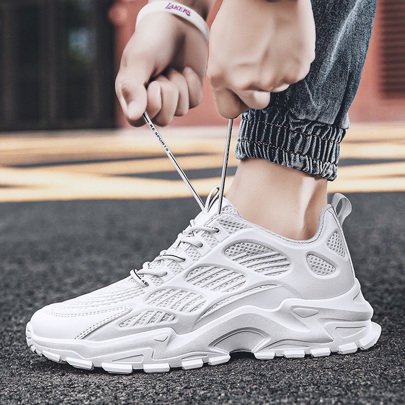 Giày thể thao nam KE Sport viền kẻ lỗ độn đế | BigBuy360 - bigbuy360.vn